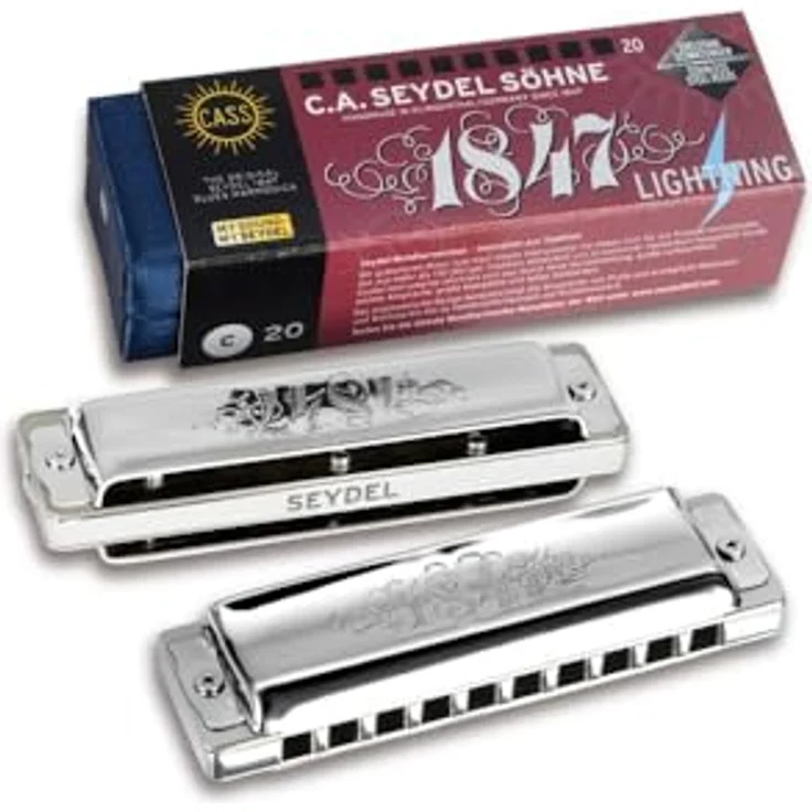 Seydel Blues 1847 Lightning, Mundharmonika mit 20 Stimmen in C-Dur – Bild 5