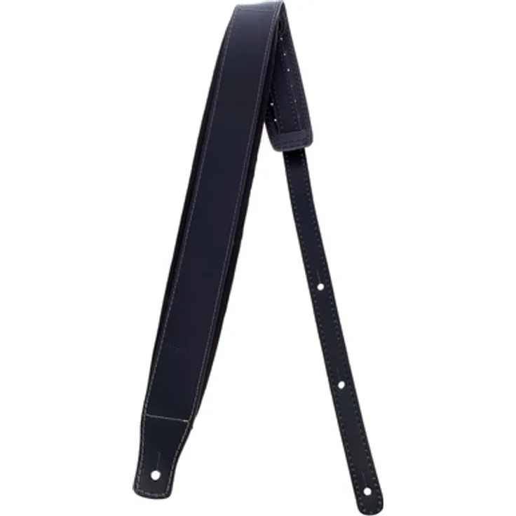 Harley Benton Gitarrengurt Padded Schwarz, 7,5 cm breit, verstellbar von 114 cm bis 150 cm, made in Europe