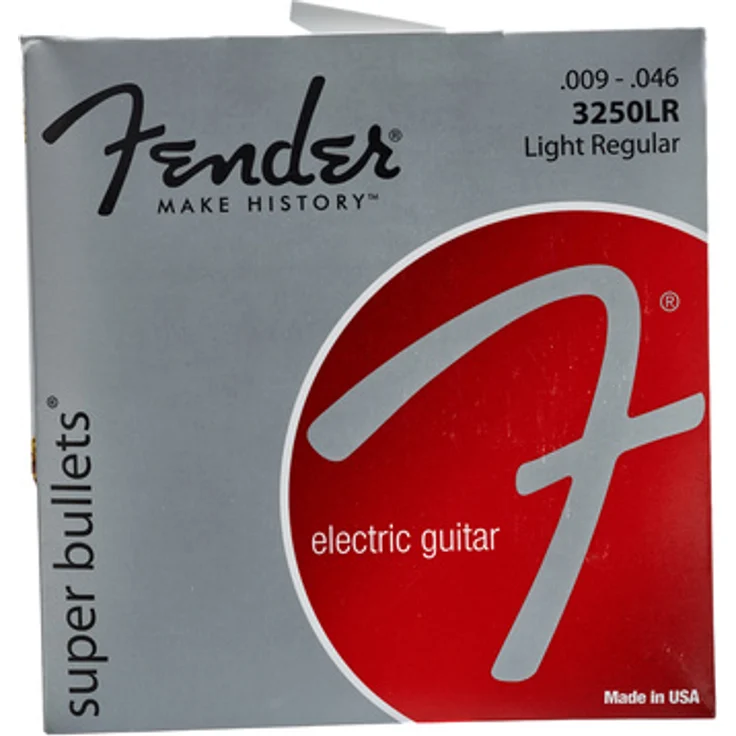 Fender 3250LR, E-Gitarren Saiten, Nickelplated Steel, Super Bullets, 009-046