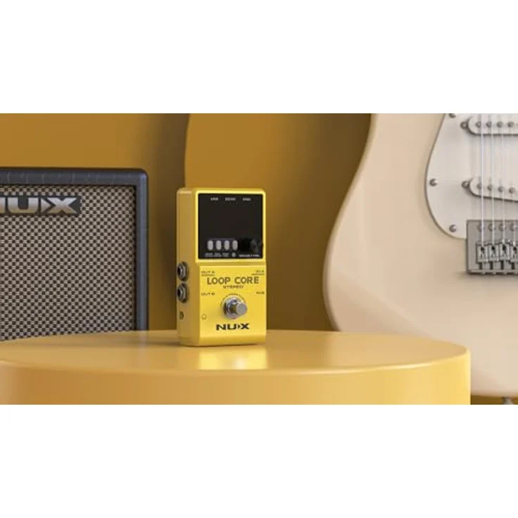Nux Loop Core Stereo, Gitarren Looper-Pedal mit 6 Stunden Loop-Speicher, 99 Speicherplätzen, hochauflösendem Farb-LCD und MIDI-Steuerung – Bild 5