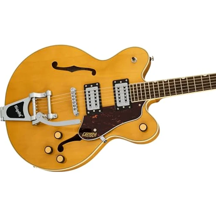 Gretsch G2622T STRML CB DC VLAMB, Semi-Hollow Body E-Gitarre in Village Amber mit 2x Broad'Tron BT-3S Tonabnehmer und Bigsby B70 Tremolo – Bild 4