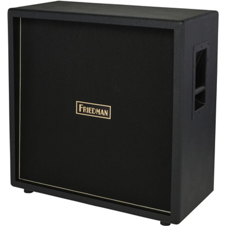 Friedman 412 Black, E-Gitarren Lautsprecherbox mit 2 x 12" Celestion Greenback & 2 x 12" Celestion Vintage 30, 100 Watt, schwarz