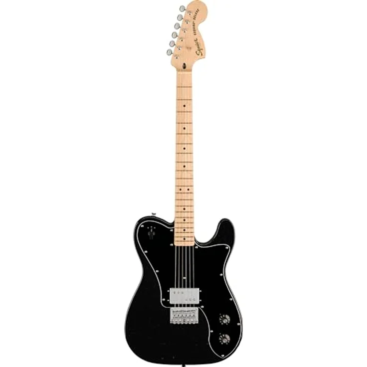 Fender Squier Paranormal Esquire Deluxe E-Gitarre, Metallic Black mit sorgfältiger Verarbeitung und ausgewählten Materialien – Bild 1