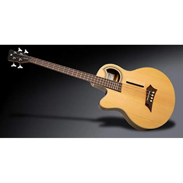 Warwick Alien Deluxe Hybrid 4 LH NT, Linkshänder Akustikbass mit AA Sitka Fichte Decke, Natural Transparent Satin Finish – Bild 1