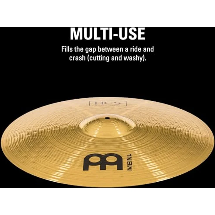 Meinl 20" HCS Crash-Ride, Einsteigerbecken aus MS63 Messing mit weicher Ansprache und mittlerer Ausklingzeit – Bild 2