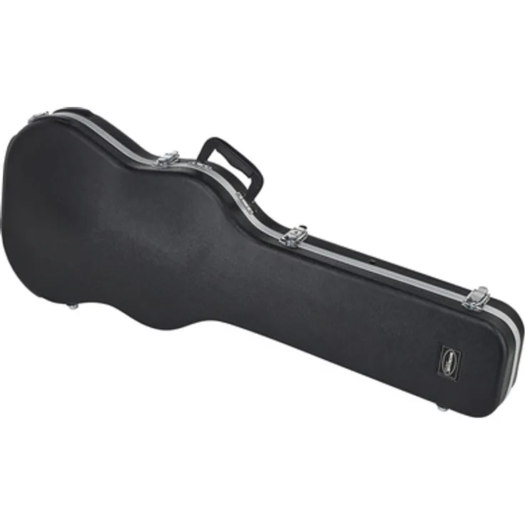 Rockcase RC ABS 10406 BSH, Gitarrenkoffer für E-Gitarren ST-/T-Modelle & Double-Cut, robuste ABS Schale, schwarz, mit Polystyrol Innenschale und breiter Halsauflage