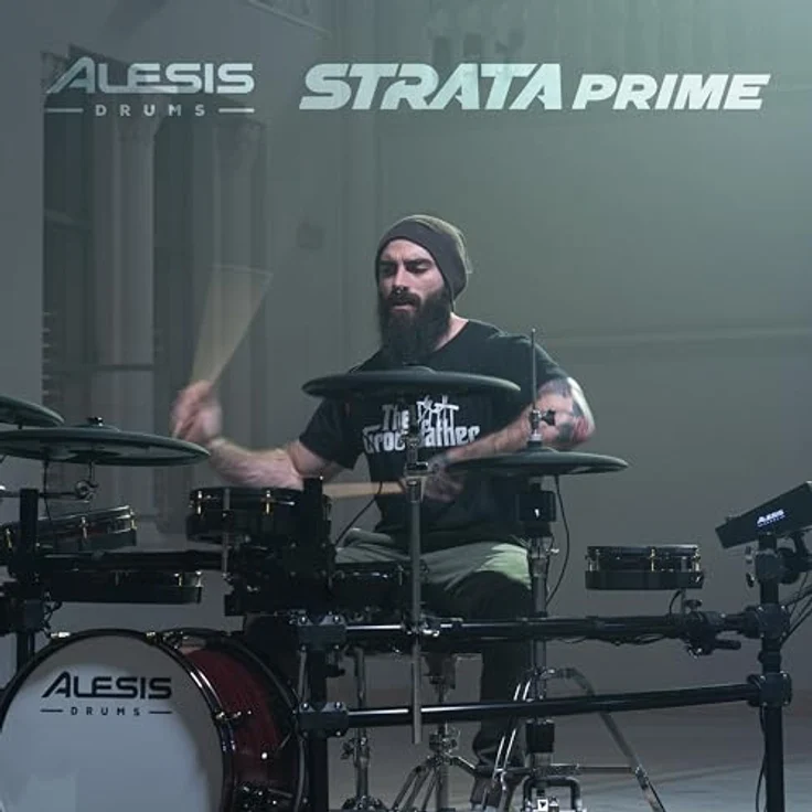 Alesis Strata Prime E-Drum Kit, professionelles E-Drum Set mit 10,1" Touch Display, BFD Sound Engine, 440 Kit Pieces, 40 GB Speicher, 20" Bass Drum und 14" aktives Hi-Hat System – Bild 9