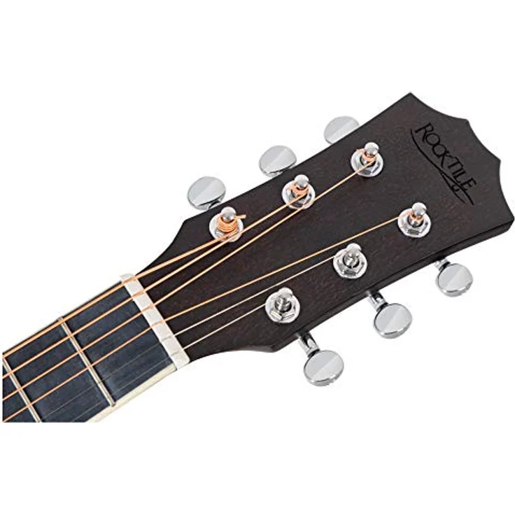 Rocktile G-10 BK Guitarlele, Westerngitarre im Reiseformat mit Zederndecke und Mahagonikorpus, Schwarz – Bild 5