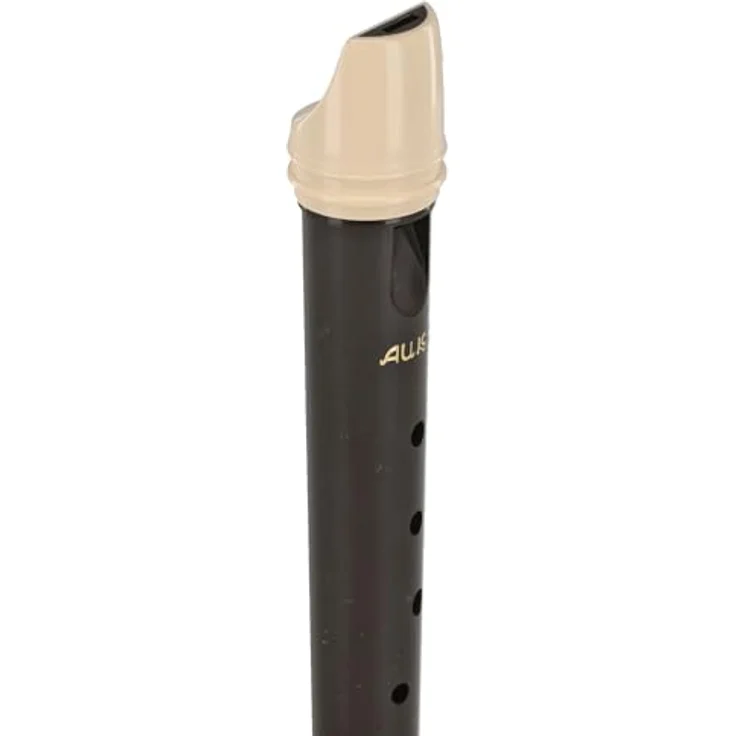 Aulos 501S Symphony Garklein Blockflöte, C-Blockflöte mit elfenbeinfarbenem Mundstück, dunkelbraunem Korpus, einteilig, inkl. Tasche – Bild 2