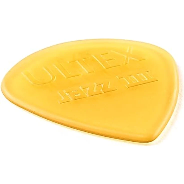 Dunlop Ultex Plectrums Jazz III, 24er Pack, Stärke 1,38 mm, Tequila-Gold, extrem hartes Material für präzise Phrasierungen – Bild 2