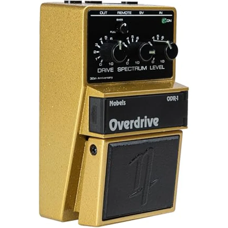 Nobels ODR-1 30th Ltd., Limitiertes Overdrive-Pedal für E-Gitarre und Bass in Gold, 5000 Stück weltweit, mit Bass-Cut-Regler und Zertifikat – Bild 2