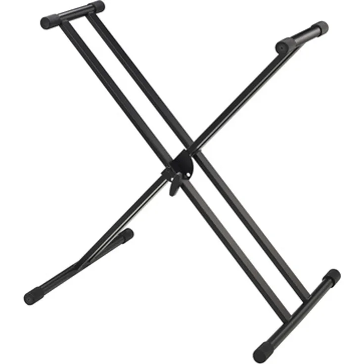 Millenium KS-1013 Slim Black, Keyboardständer mit Doppelstreben, max. 35kg Traglast, verstellbar von 62 bis 97 cm, schwarz