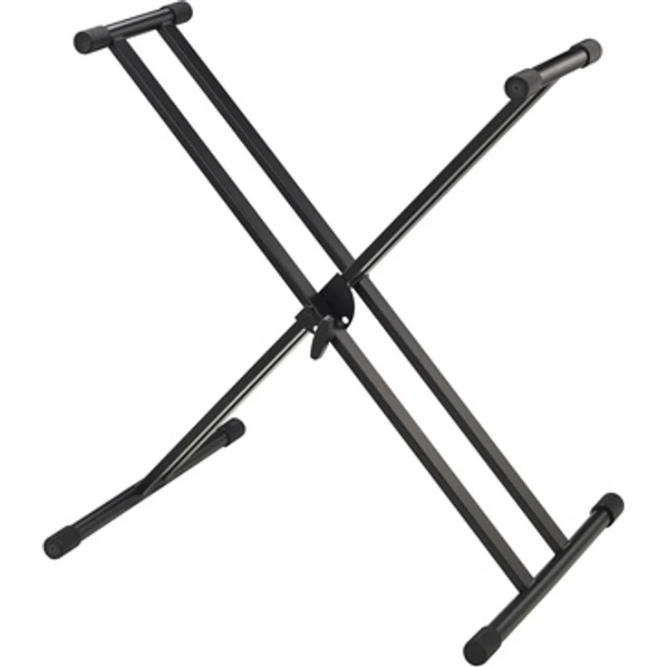 Millenium KS-1013 Slim Black, Keyboardständer mit Doppelstreben, max. 35kg Traglast, verstellbar von 62 bis 97 cm, schwarz