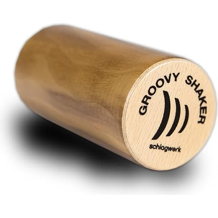 Schlagwerk SK50 Groovy Shaker, handgefertigtes Holz-Rhythmusinstrument, kompakt 7x4,5 cm, vielseitiger Sound für Profis und Einsteiger, Made in Germany – Bild 1