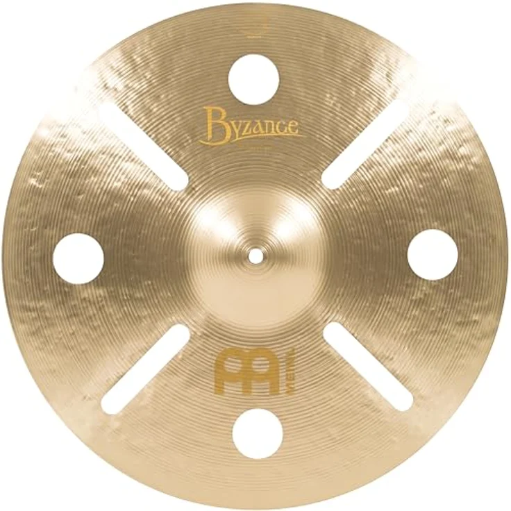 Meinl 18" Byzance Vintage Trash Crash, sandgestrahltes Schlagzeugbecken mit einzigartigem Klangbild und großen Aussparungen – Bild 1