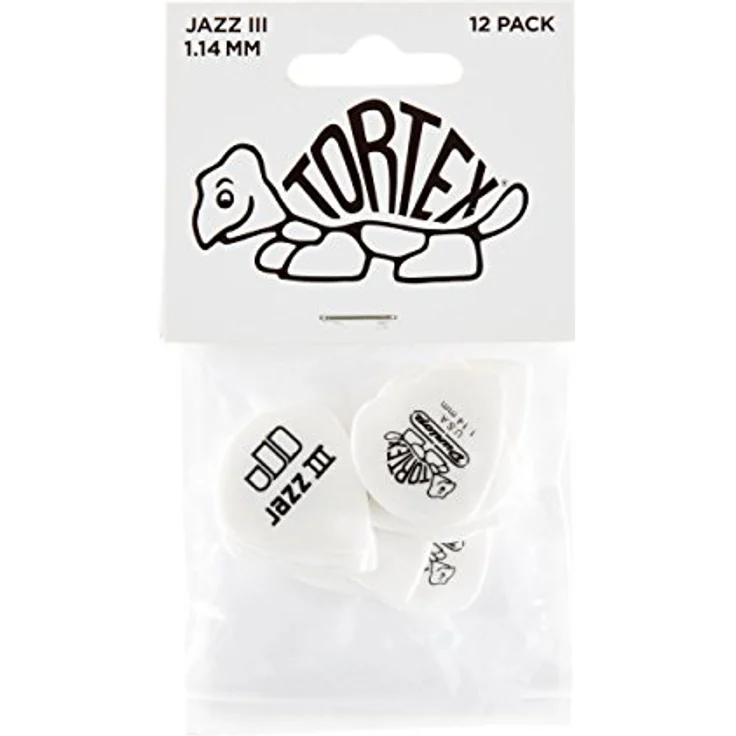 Jim Dunlop 478P114 Tortex Jazz Plektrum, Natural, 1.14mm – Bild 4