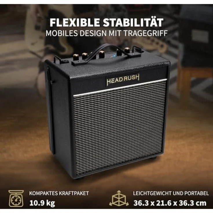 Headrush FRFR-8 Cab, Aktiver 480 W FRFR Lautsprecher mit 8" Custom-Woofer und Bluetooth 5.3 – Bild 4