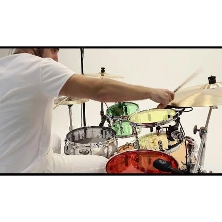 Remo 20" P3 Colortone Reso Purple, Bass Drum Resonanzfell mit 5" Mikrofonloch, lila, 10 mil stark, kräftiger Ton mit kurzem Sustain – Bild 9