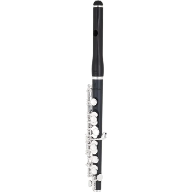Pearl Flutes PFP-165E Piccolo Flöte, Grenaditte Korpus, Grenadillholz Kopfstück, versilberte Neusilber Mechanik, E-Mechanik, inklusive Zubehör und Koffer