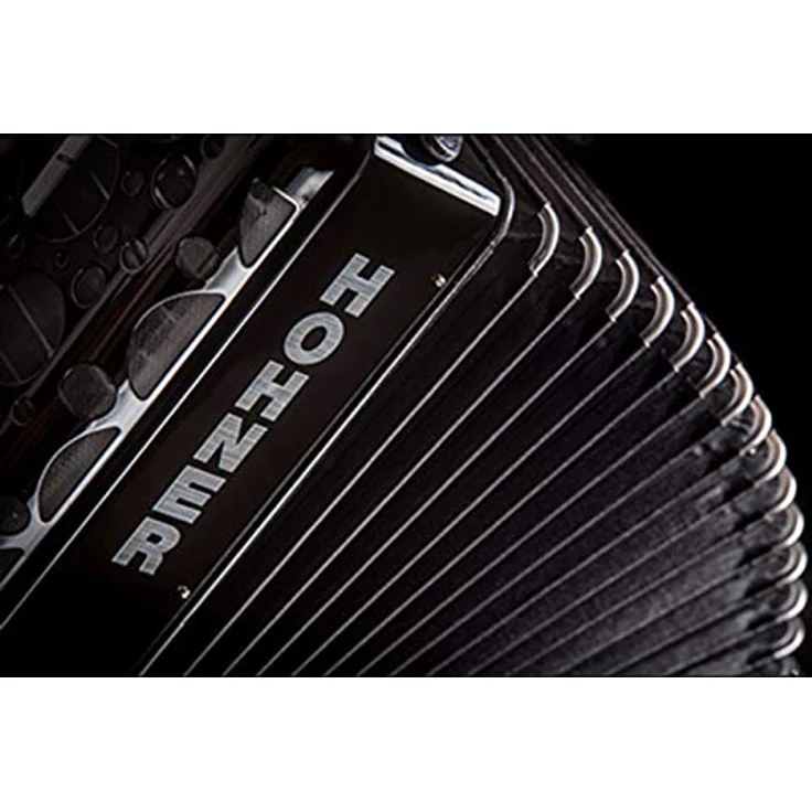 Hohner Amica Forte III 72 BK Silent, Piano-Akkordeon mit 72 Bässen, 34 Tasten, 3 Chören, schwarz – Bild 3