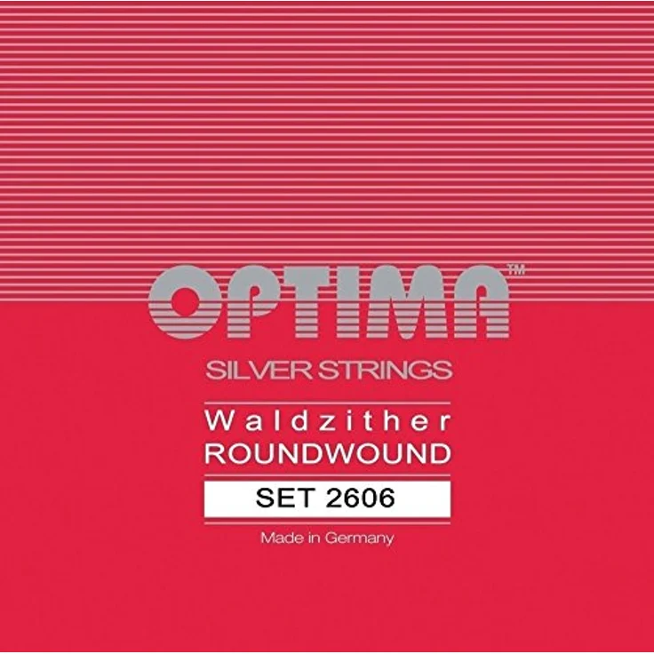 Optima Thüringer Waldzither Saiten, 9-saitig, versilbert, für C-G-C'-E'-G-Stimmung, Made in Germany – Bild 2