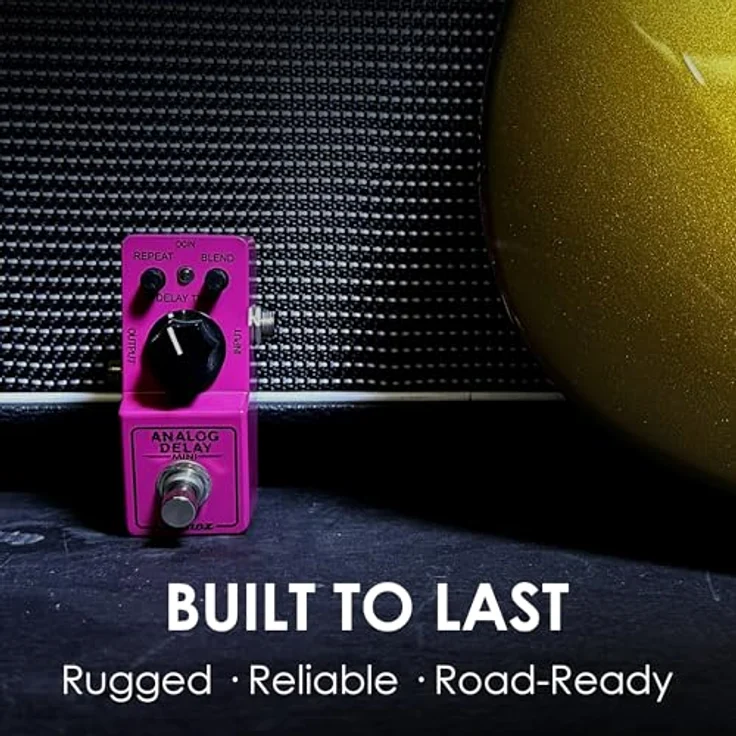 Ibanez ADMini Delay Pedal, analoges Effektgerät mit True Bypass, 20ms - 600ms Delayzeit, kompakte Größe 50.9mm x 92.6mm x 55.1mm, Made in Japan – Bild 6