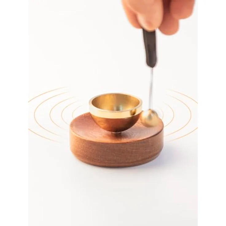 iwoohome Mini Klangschale, Herzerwärmender Engelsklang, tragbare Klangschale Ø 3.7 cm, ideal zum Verschenken – Bild 4
