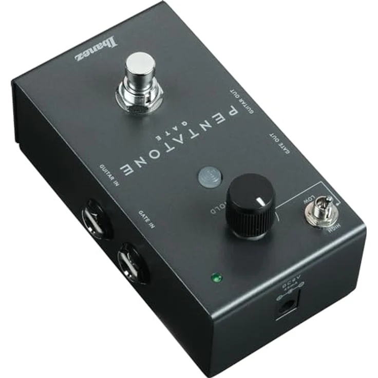 Ibanez Pentatone Gate PTGATE, Noisegate Pedal für E-Gitarre mit schneller Ansprache und umschaltbarem Schwellenwertbereich, 4x Klinkenein-/ausgänge, kompakt, schwarz – Bild 3