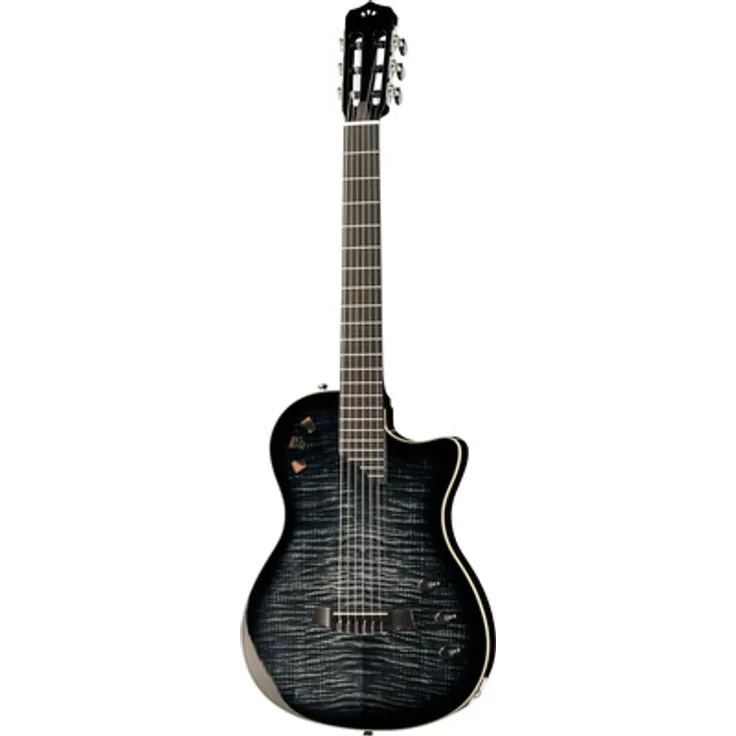 Cordoba Stage Guitar Black Burst, Nylonsaitengitarre mit chambered massiv Mahagoni Korpus, Fichtendecke und Fishman Stage System