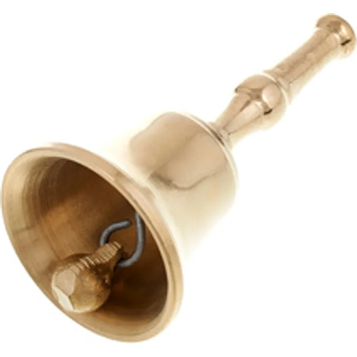 Gewa Table Bell 830330, Tischglocke aus Messing, 3 cm x 6 cm