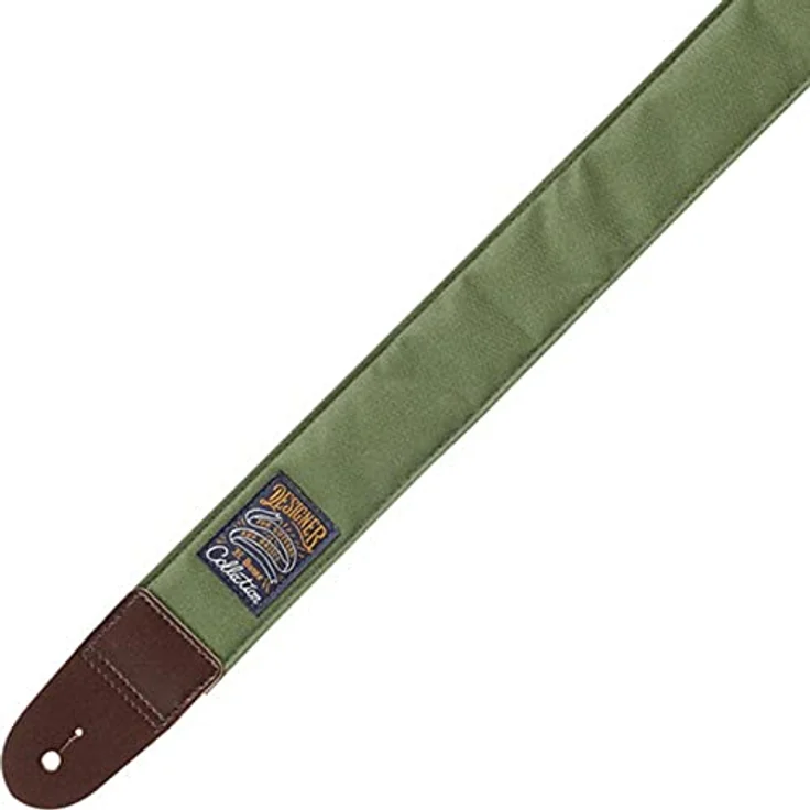 Ibanez DCS50-MGN Designer Strap, Gitarrengurt in Moosgrün, verstellbar bis 170 cm, mit Lederenden – Bild 2