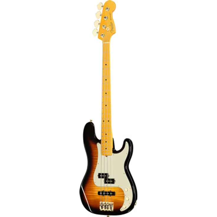 Fender 75th Anniv Am Pro II PJBass, Precision E-Bass, 2-Color Sunburst, 75th Anniversary Collection, erle Korpus, ahorn Hals, V-Mod II Tonabnehmer, Deluxe Molded Hardshell Koffer