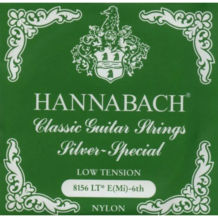 Hannabach Serie 815 E6 Low Tension Silver Special, Saiten für Klassikgitarre, hochgradig versilbert und nickelfrei, Made in Germany – Bild 1