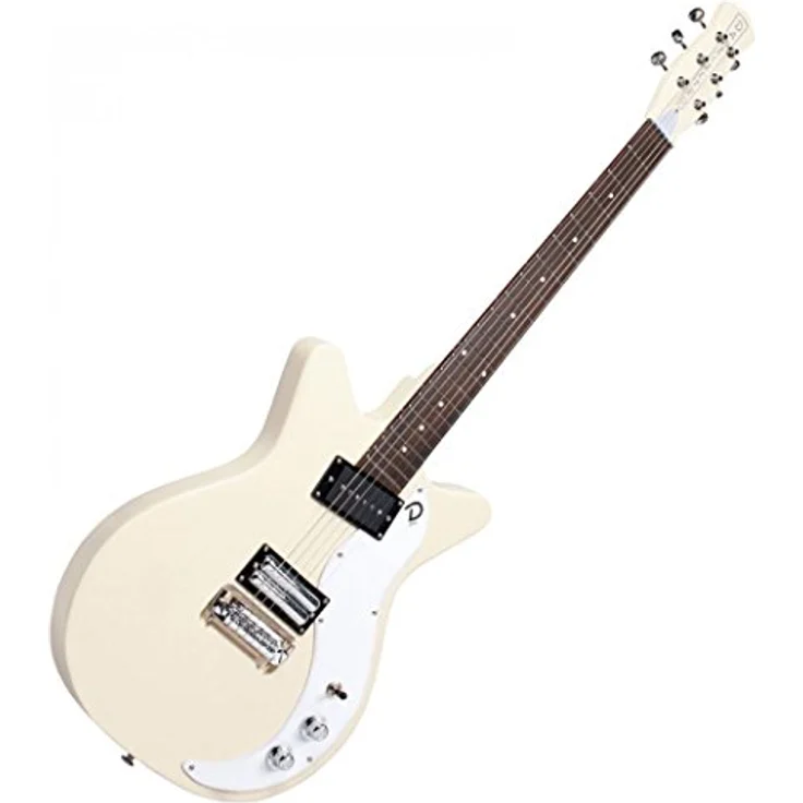 Danelectro 59X Cream, E-Gitarre mit Double Cutaway, P90 und Dual Lipstick Humbucker, cremefarben – Bild 3