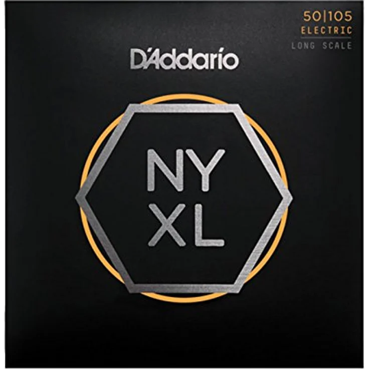 D'Addario NYXL50105 E Bass Gitarrensaiten, Nickel Wound, Medium (50-105), Long Scale, 4er-Satz – Bild 1