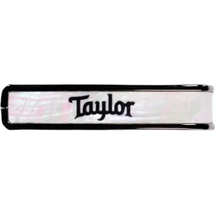 Thalia Capo Taylor, hochwertiger Kapodaster mit Ein-Hand-Bedienung, schwarz mit White Pearl Einlage – Bild 2