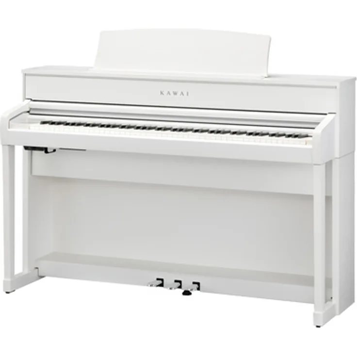 Kawai CA-701 W, Digitalpiano mit 88 gewichteten Tasten, 96 Sounds, 256-stimmiger Polyphonie und 5" Touch Screen Display, weiß