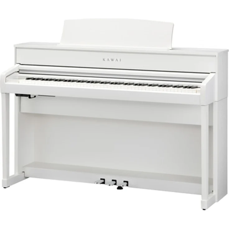 Kawai CA-701 W, Digitalpiano mit 88 gewichteten Tasten, 96 Sounds, 256-stimmiger Polyphonie und 5" Touch Screen Display, weiß