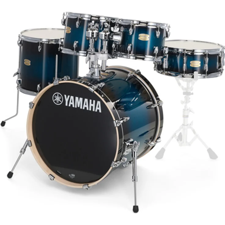 Yamaha Stage Custom Standard DUS, Kesselsatz mit 6-lagigen Birkenholzkesseln, Deep Blue Sunburst, inkl. 22"x17" Bass Drum und Y.E.S.S. Tomaufhängung