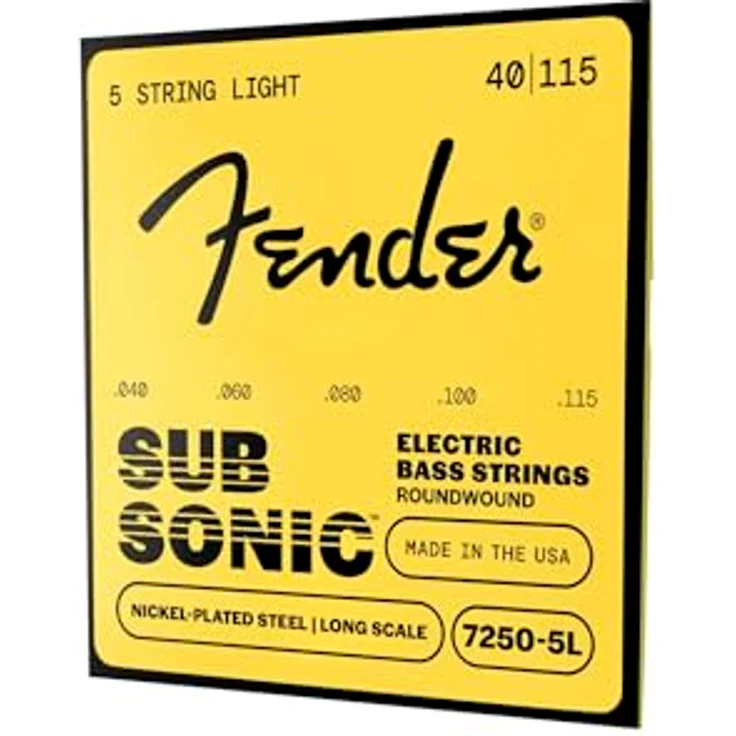 Fender 7250 5L, Super Bass Gitarrensaiten, Nickel Plated Steel, Stärke 040 - 115, Long Scale 34" – Bild 4