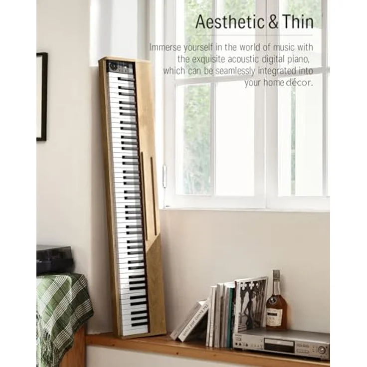 Donner DEP-1S Digitalpiano mit 88 Tasten, Anschlagdynamik für realistisches Spielgefühl – Bild 3