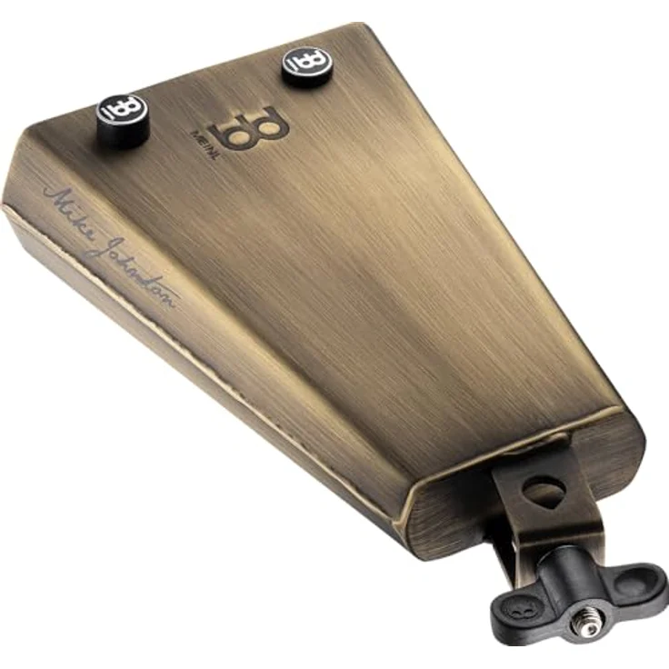 Meinl Percussion Mike Johnston Cowbell, großes Aufschlagidiophon mit Halterung, 7,75 Zoll, Stahl, Vintage Finish, inklusive Bell Mutes – Bild 4