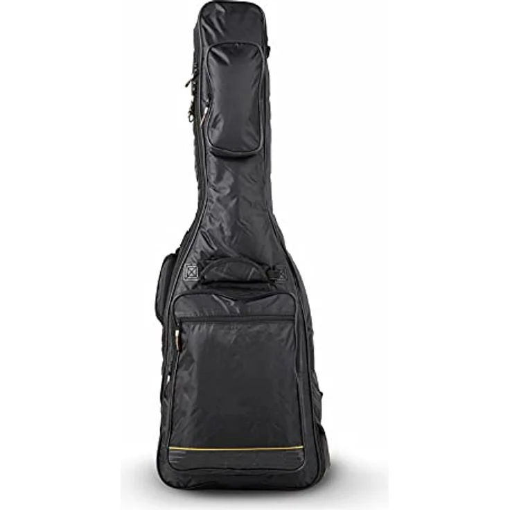 Thomann E-Guitar Gigbag BK, Gitarrentasche mit 20mm Schaumstoffpolsterung, Schwarz, Rucksackgarnitur mit Außentasche – Bild 4