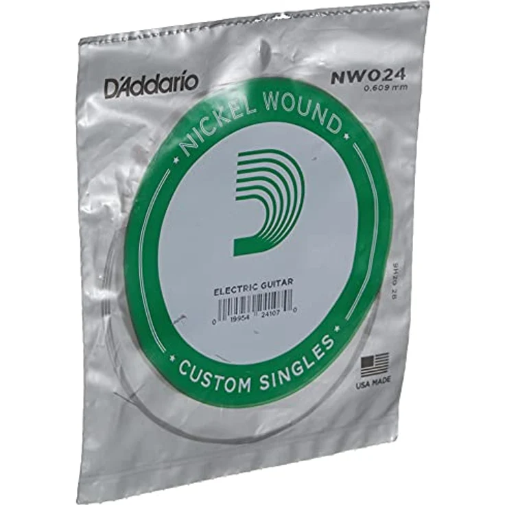 Daddario NW024, Einzelsaite für E-Gitarre, Nickel Round Wound, 024w Stärke – Bild 2