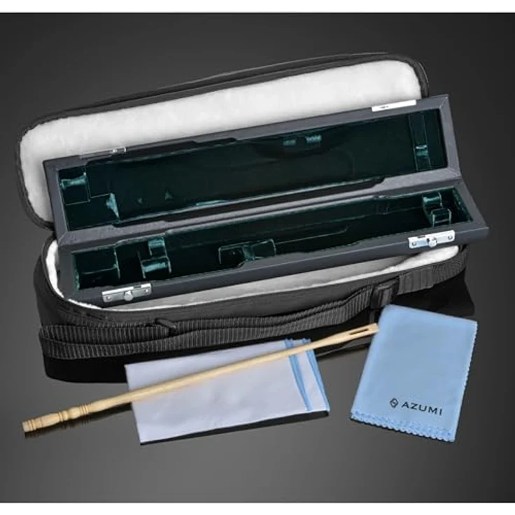 Azumi AZ-Z3 RE Querflöte, 925er Sterling Silber mit Ringklappen, E-Mechanik und handgefertigtem Altus Z-Cut Kopfstück – Bild 4