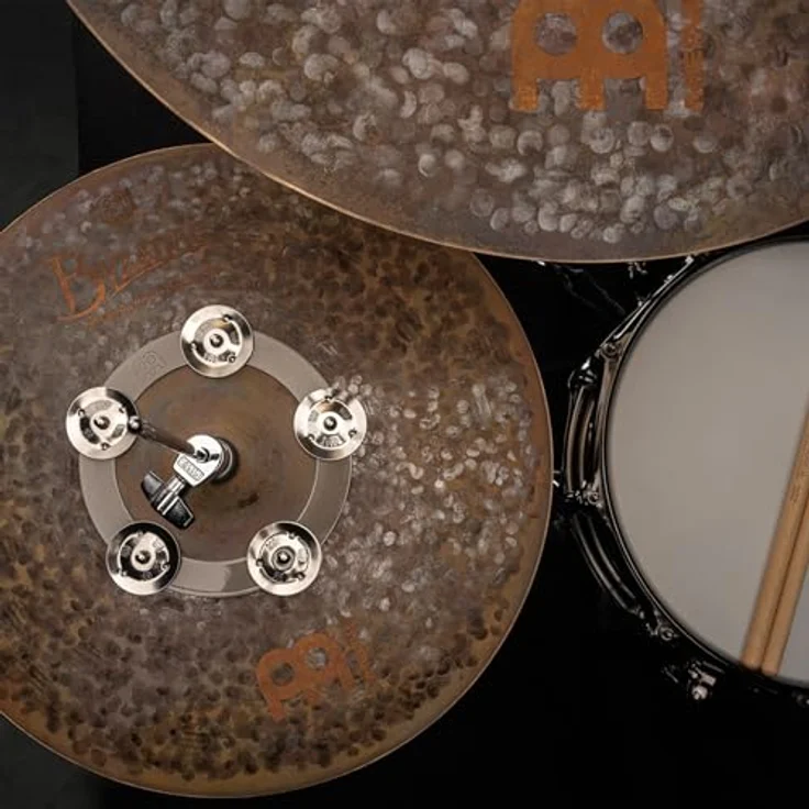 Meinl CRING Ching Ring, 6" Tambourine mit 5 Paar Edelstahl-Schellen, passend für Hi-Hat und Becken, aus Stahl – Bild 11