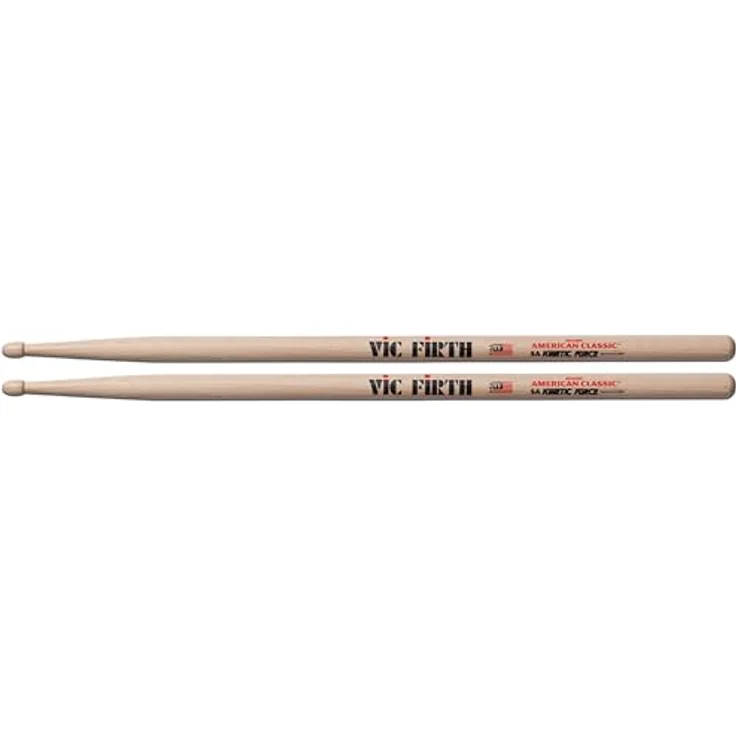Vic Firth 5A Kinetic Force Hickory, Drumsticks mit langlebigem Holzkopf und trichterförmigem Kopf für schnellen Spielstil – Bild 4