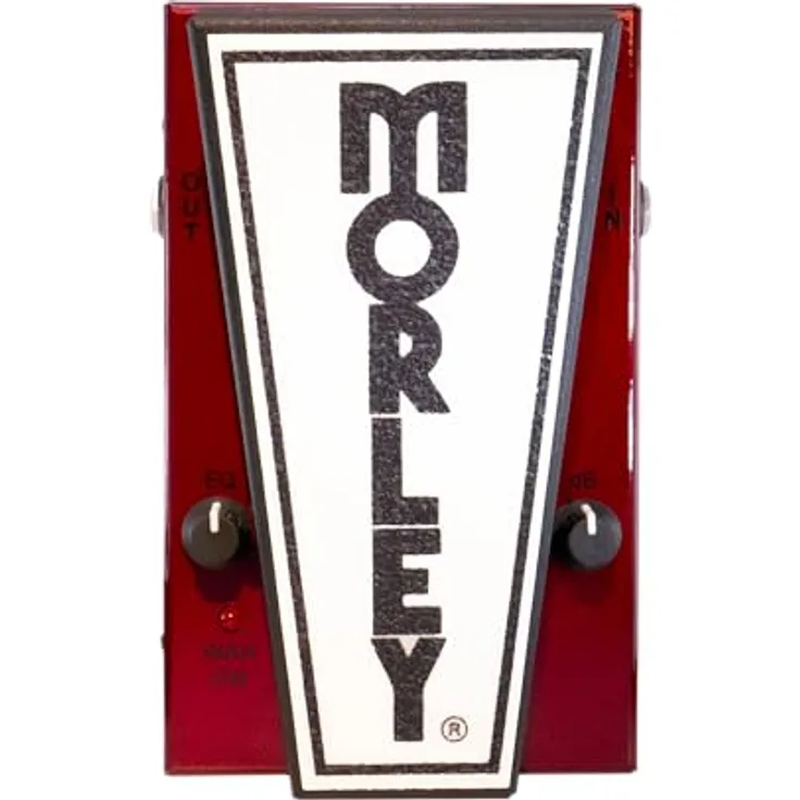 Morley MTTW Tone Questor Wah, Wah Effekt Pedal mit schalterloser Bedienung, dB-Regler bis zu 15 dB Boost, rubinrote prismatische Oberfläche, platzsparendes Design