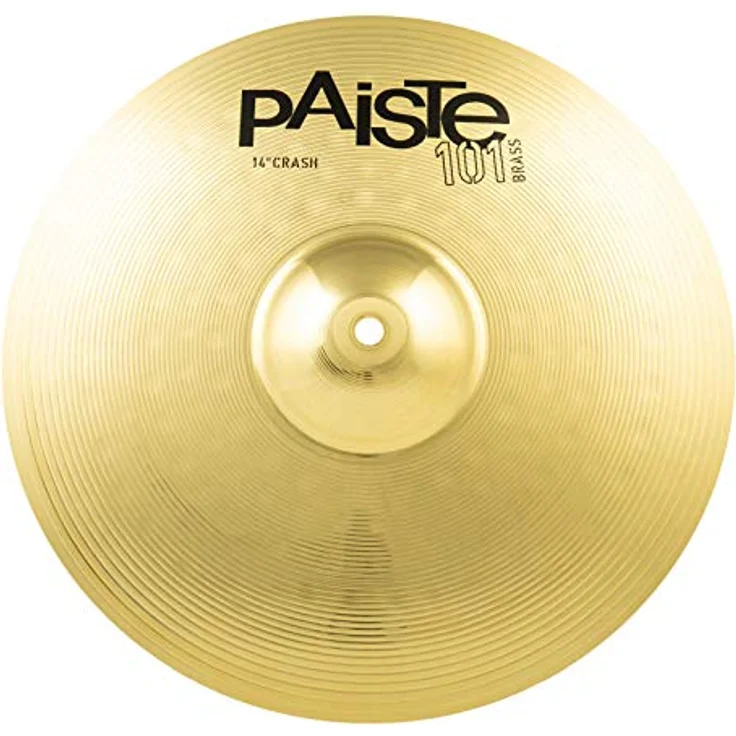Paiste 101 Brass Crash 14", hochwertiges Schlagzeugbecken mit ausgewogener Klangqualität – Bild 1