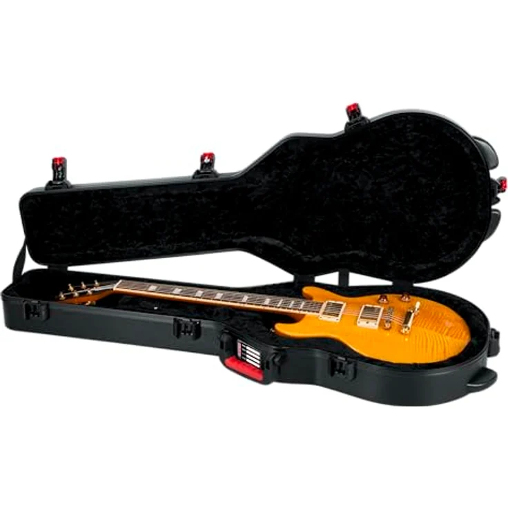 Gator TSA SC Guitar Case, Gitarrenkoffer für Single Cut E-Gitarre mit TSA-zugelassenem Zentralverschluss, schwarz – Bild 13